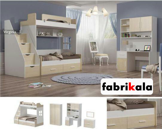 تخت دوطبقه f508