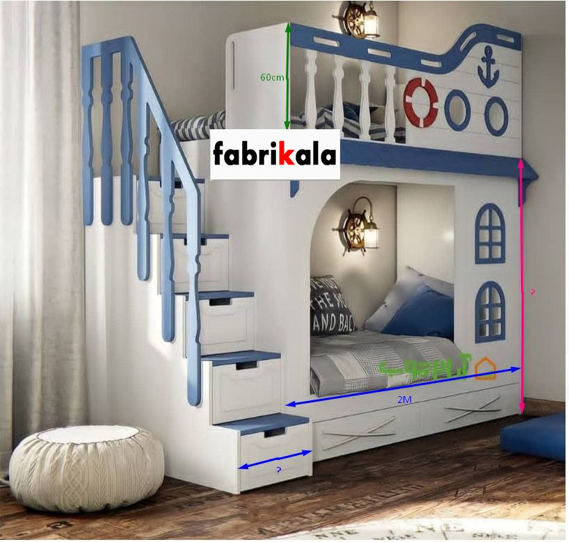 تخت دوطبقه f529